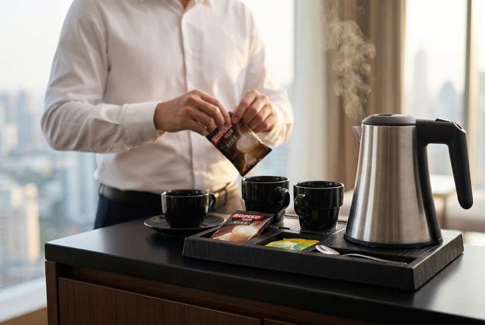 How Integrated Tray Organization Elevates Hotel Room Aesthetics