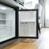 hotel guest room minibar fridge