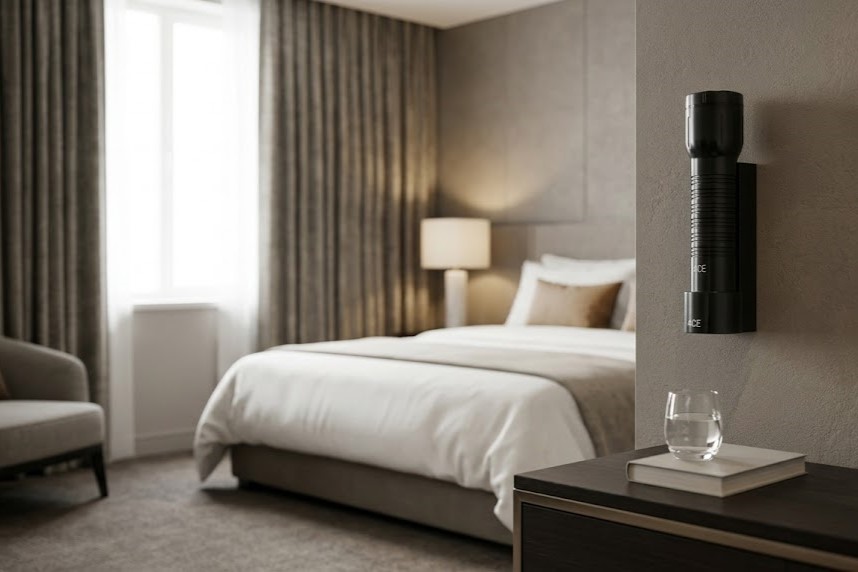 hotel guest room emergency light