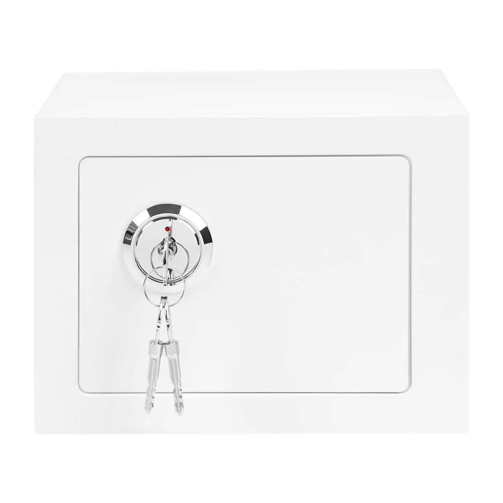 Mini Cold Rolled Steel Key Lock Safe Box | Hotel Guest Room Security Storage Safe