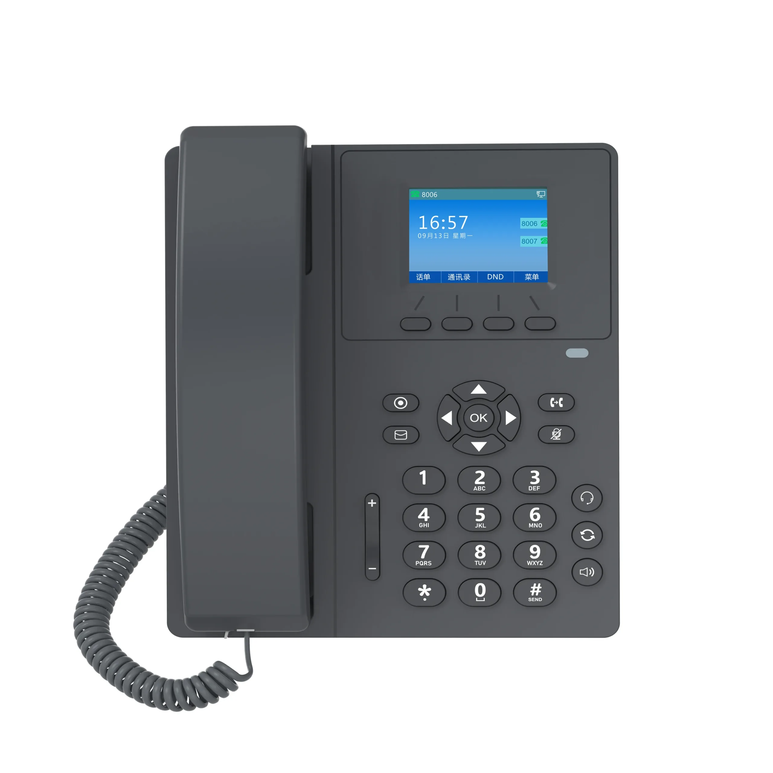 2G 3G Desktop Fixed Phone with SIM Card Loud Speaker
