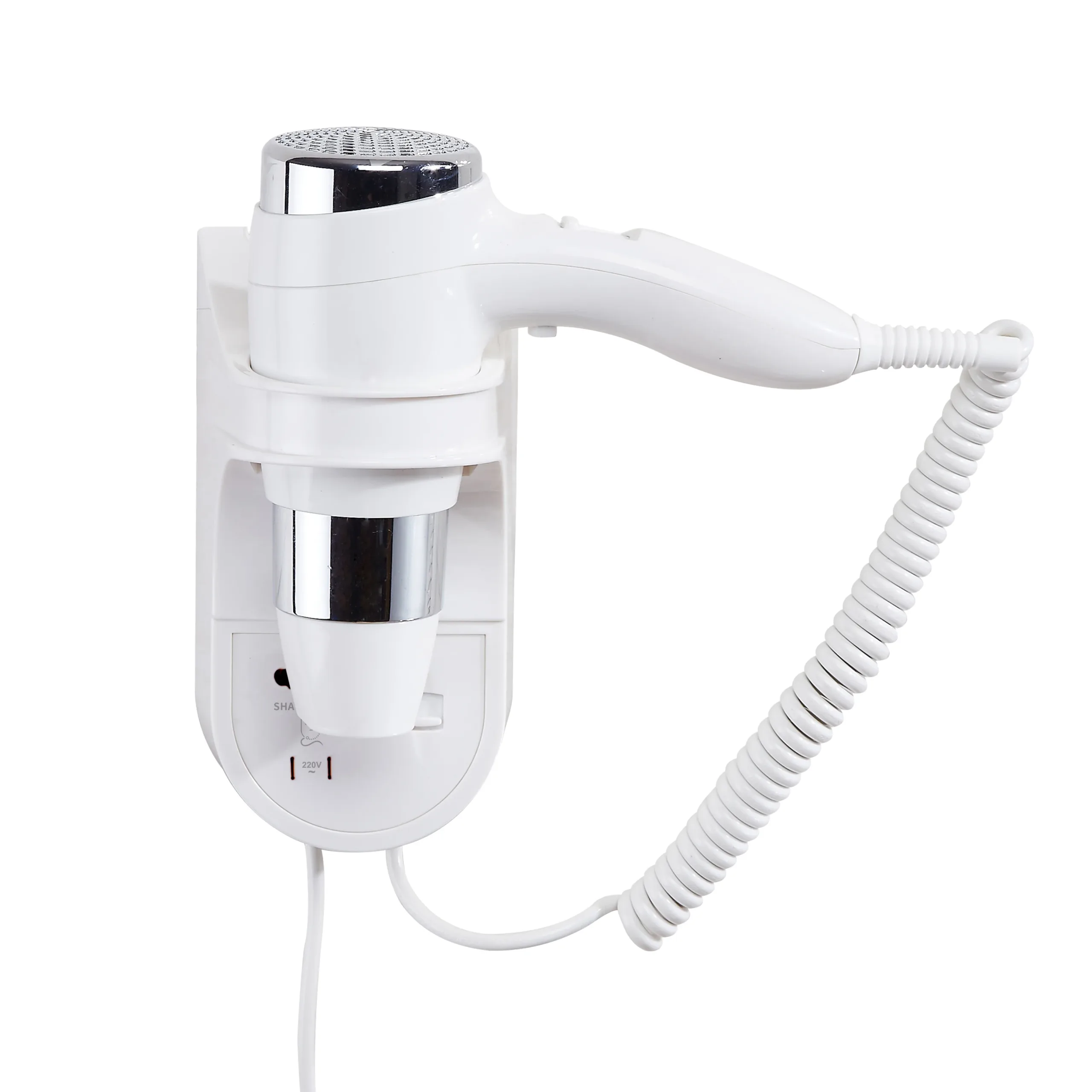 1850W Ionic Hotel Wall-Mounted Foldable Hair Dryer-Professional Salon & Bathroom Use 3-Year Warranty