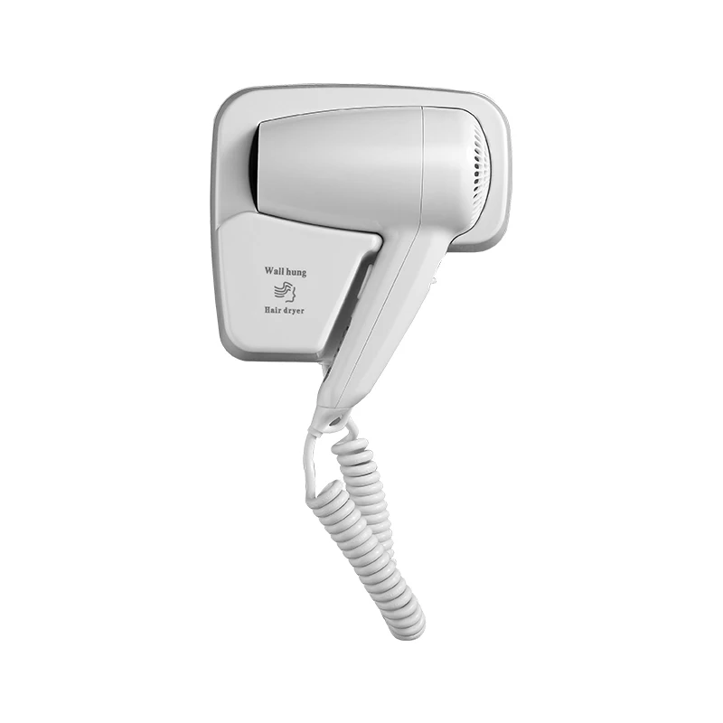 Professional Lingda Ionic 1300W Wall-Mounted Hair Dryer Concentrator Nozzle Moisture-Proof Plastic Household Hotel Use AC Motor