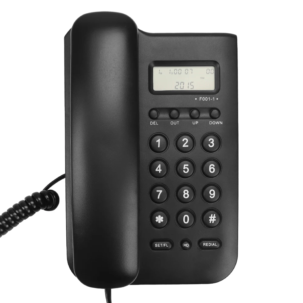 LCD Display Caller ID Analog Landline Phone Desktop Telephone Home Hotel Office Use