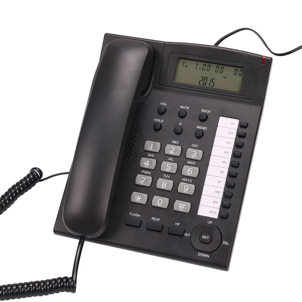 Factory Direct Caller ID Telephone Set Landline Telephone with Cardless Phone with Hands-free for Home Office Use