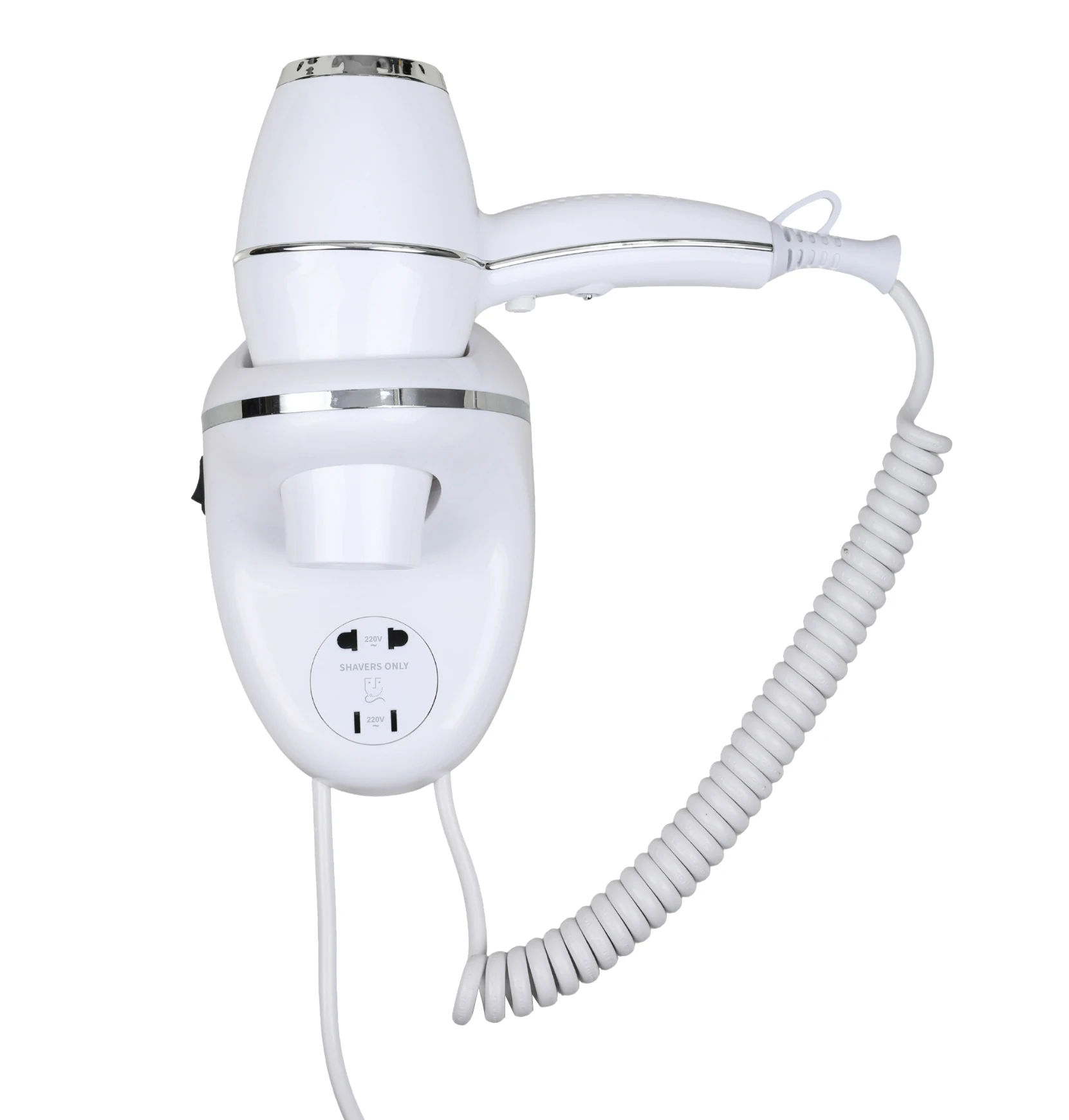Direct Sales 1850W Ionic Electric High Speed Wall-Mounted Hair Dryer with Quick Drying for Hotel and Household Use